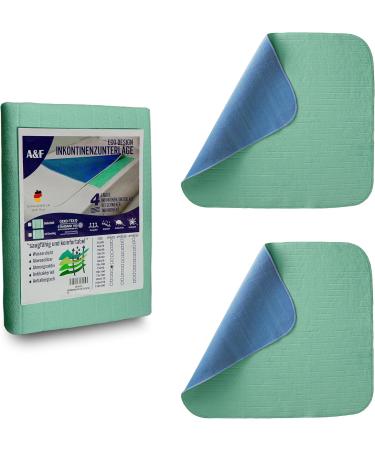 Buy A&F Incontinence Edition 75x90 - Washable 4-Layer Mattress Pads (2-Pack) | High Absorption Up to 26280ml/m for Baby Bed & Cot - Buy Online on SooperMarket.com