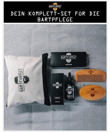 Premium 4-Part Beard Care Set | Includes Beard Oil Brush & Cultural Bag | Ideal Gift for Men - Buy Online on SooperMarket.com