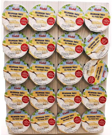 frischli milk pudding vanilla pack of 20 (20 x 85g)