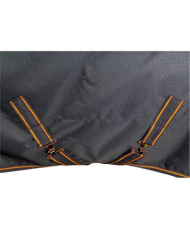 Marengos by Bucas Winter Blanket 1200D | Breathable & Waterproof 155cm Irish Turnout | Gray/Orange 100g/m Filling - Buy Online on SooperMarket.com