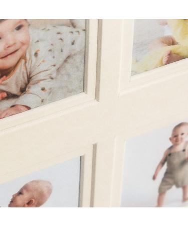 Orbis Wood Side Baby Collage Keepsake Frame - 12x 2x2 Slots, White - Buy Online on SooperMarket.com