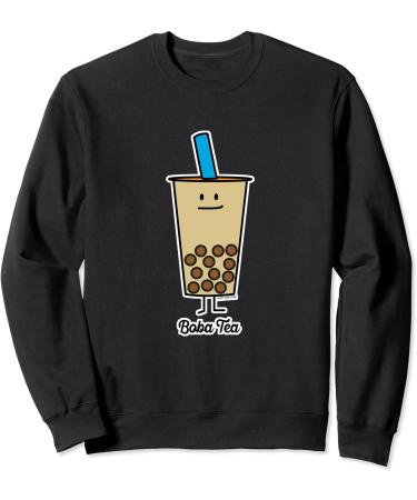Boba Bubble Pearl Milk Tea Tapioca balls with straw Sweatshirt