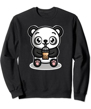 Bubble Boba Tea Kawaii Panda Bear Tapioca Milk Tea Gift Sweatshirt