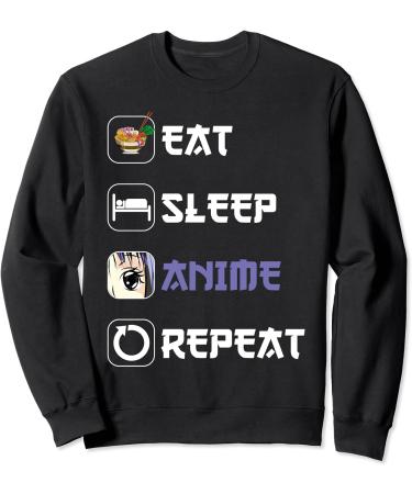 Ramen Noodles Japanese Ramen Eat Sleep Anime Repeat Anime Sweatshirt