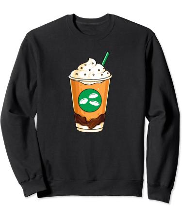Coffee Lovers Delight Creamy Tasty Coffee Design Sweatshirt