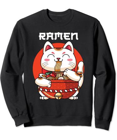 Ramen Maneki Neko Noodle Soup Sweatshirt