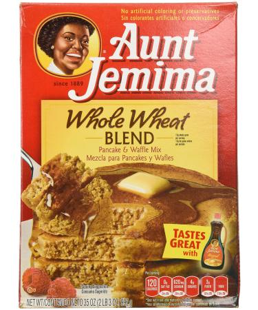 Aunt Jemima Whole Wheat Blend Pancake & Waffle Mix, 35 Oz 1 box