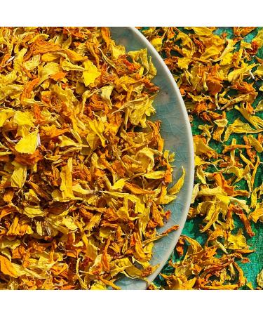 Edible 'Harvest Mix' of Yellow and Orange Marigold Dried Flower Petals - 25g - Food Grade - Culinary - Cake - Bake - Decoration (229) - Buy Online on SooperMarket.com
