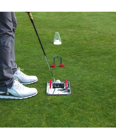 PuttOut Putting Mirror Trainer & Alignment Gate - Red/Gray - Buy Online on SooperMarket.com