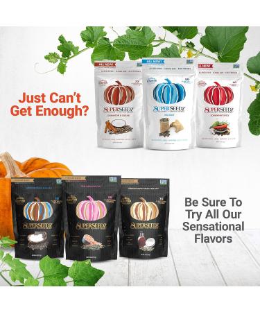 Dark Chocolate & Sea Salt Pumpkin Seeds | Premium Select Line by Superseedz | Vegan, Keto, Whole 30 | 7g Plant Based Protein | Nut & Gluten Free | Made in USA | 4oz x 6 Pack - Buy Online on SooperMarket.com