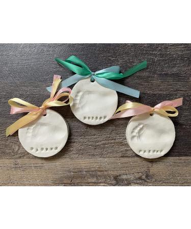 MyMiniJoy Baby Ornament Keepsake Print Kit - Handprint & Footprint Clay Casting - Personalized Gift for Boys and Girls - Buy Online on SooperMarket.com