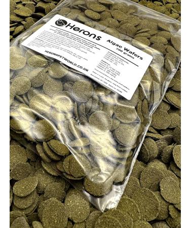 HERONS Spirulina Algae Wafers 200g - Sinking Wafers for Bottom-Feeding Fish - Fiber-Rich Immune Support - Buy Online on SooperMarket.com