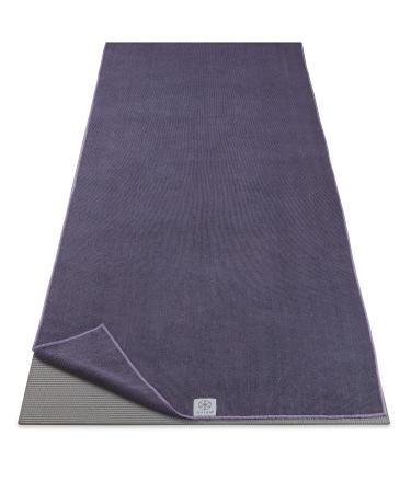 Gaiam Yoga Mat Towel Microfiber Mat-Sized Yoga Towel for Hot Yoga Heron Lilac