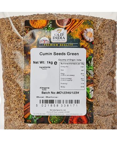 Old India Cumin Seeds Green 1 Kg - Premium Quality Spice for Cooking - Pack of 1 - Buy Online on SooperMarket.com