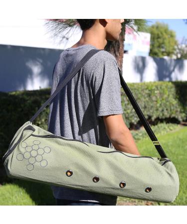 Peace Yoga Air Vent Yoga Mat Bag - Green Circles | Convenient & Stylish Storage - Buy Online on SooperMarket.com