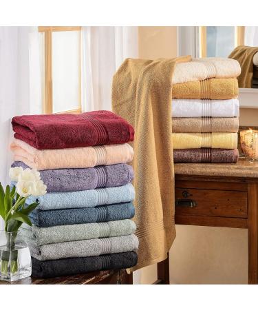 Premium Egyptian Cotton 10-Piece Face Towel Set - Quick Dry & Absorbent Small Towels for Facial Spa - Guest Bath Essentials - Gold Washcloth (10-Pack) - Buy Online on SooperMarket.com