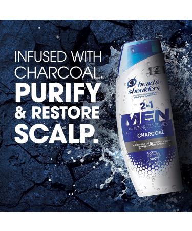 Head & Shoulders Men Advanced Series 2in1 Charcoal Shampoo 12.8 fl oz - Deep Clean & Detox Scalp - Buy Online on SooperMarket.com