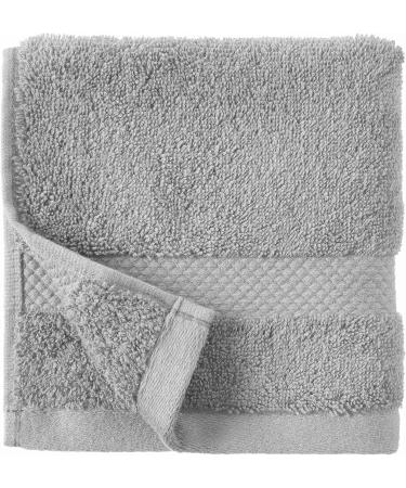 Amazon Aware 100% Organic Cotton Plush Bath Towels - Light Gray Washcloth 6-Pack - Buy Online on SooperMarket.com