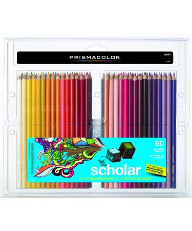 Prismacolor Scholar Colored Pencils, 60 Pack 60 Count (Pack of 1)