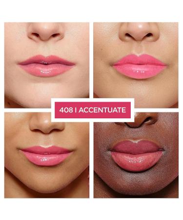 L'Or al Paris Glossy Lip Gloss No. 408 - Maximum Volume & Nourishing Effect with Hyaluronic Acid & Collagen | Glow Paradise Plump-In-Gloss - 1 Piece - Buy Online on SooperMarket.com