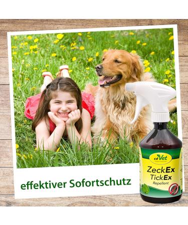 CDVET ZECKEX Tick Defense Spray 500ml - Natural Tick Remedy for Humans & Animals Dermatologically Tested Long-Lasting Protection - No Synthetic Additives - Buy Online on SooperMarket.com