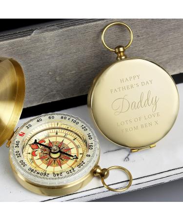 Custom Engraved Coordinate Compass - Personalised Keepsake Gift - Buy Online on SooperMarket.com