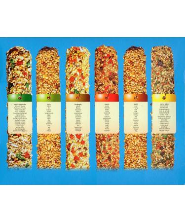 NESTOR Budgie Bird Food Treats - 12 Nibble Sticks with Honey Egg & Forest Fruit | International Shipping - Buy Online on SooperMarket.com