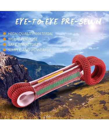 WILDKEN Outdoor Rock Climbing Prusik Swen Eye-to-Eye Pre-Sewn 10.5mm Diameter - Red (24 inch / 40 inch) - Buy Online on SooperMarket.com