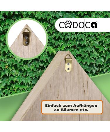 Cadoca XXL Insect Hotel | Wooden Bug House 48x31x10cm | Weatherproof Garden Bee Home for Bees, Butterflies, Ladybugs | Hanging Nesting Habitat - Buy Online on SooperMarket.com