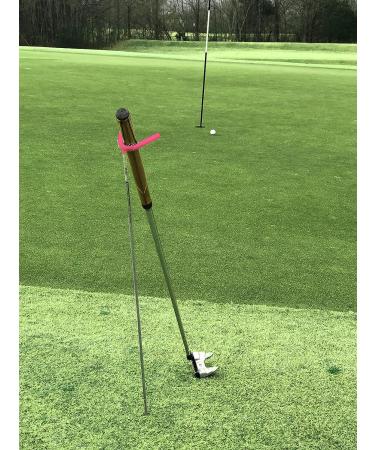 V-Shaped Golf Club Stand: Keep Clubs Clean, Dry & Visible - Durable Stainless Steel, Easy to Carry - Buy Online on SooperMarket.com