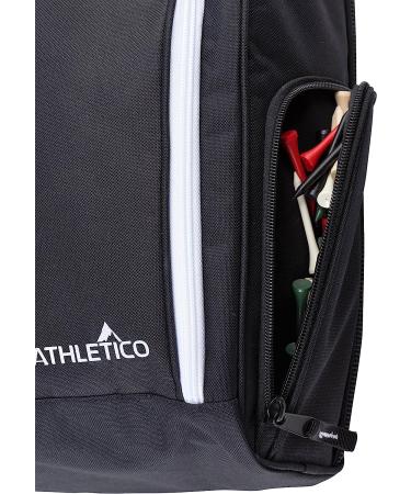 Athletico Golf Shoe Bag - Zippered Carrier with Ventilation & Outside Pocket - Black - Buy Online on SooperMarket.com