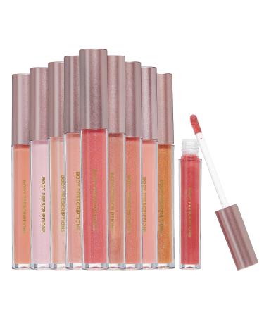 Body Prescriptions Lip Gloss Collection | 10 Shades Complete Lip Makeup Set Liquid 2 ML Each Tube