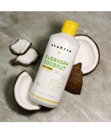 Alaffia Everyday Coconut Conditioner | Best Moisturizer for Wavy & Curly Hair | Vitamin E & Virgin Coconut Oil | 16 Fl Oz - Buy Online on SooperMarket.com