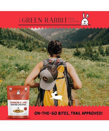 Green Rabbit Gluten Free Roasted Chickpeas Sriracha & Lime 6x 60g - High Protein & Fiber, Low Fat, Sugar, Calories - Vegetarian & Vegan Friendly - Buy Online on SooperMarket.com