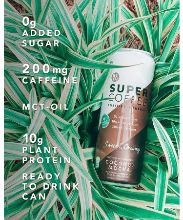 KITU SUPER COFFEE Vegan Protein Coffee Coconut Mocha 11 Fl Oz 12 Pack - 10g Protein, 0g Added Sugar, 90 Calories | Iced Coffee Keto Coffee, Pea Protein, Plant Based, Gluten Free - Buy Online on SooperMarket.com