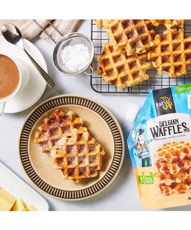 Belgian Waffle Mix with Sugar Pearls - 16oz Pack | Resealable & 100% Recyclable - Buy Online on SooperMarket.com