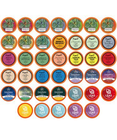 Two Rivers Assorted Tea Sampler Variety Pack for Keurig K-Cup Brewers, 40 Count
