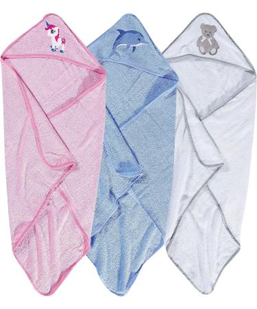 Soft Absorbent Baby Hooded Bath Towel | Newborn Essentials | White 75x78 cm - Pack of 1 - Buy Online on SooperMarket.com