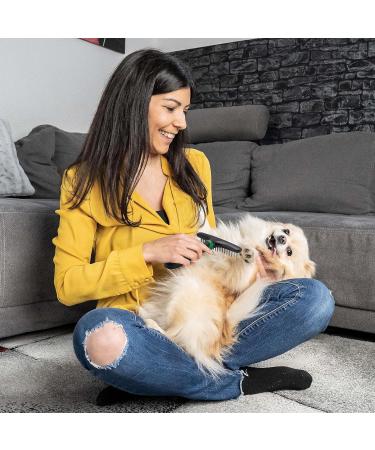 FINOPET Defaging Stretch Brush for Dogs & Cats | Harkenkamm Handle - Perfect for Undercoat Removal & Debris - Buy Online on SooperMarket.com