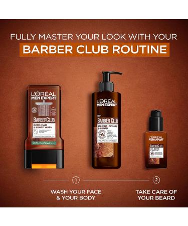 L'Oreal Men Expert Barber Club 3-in-1 Beard, Hair & Face Wash 200ml - Buy Online on SooperMarket.com