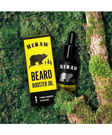 Heraw Beard Oil for Men - Nourishing & Styling Beard Oil with Argan Jojoba & Almond Oil - 30ml - Boost Beard Growth & Softness - Buy Online on SooperMarket.com
