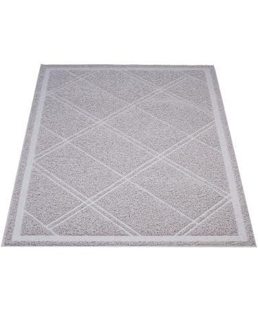 Amazon Basics Less-Mess Cat Litter Box Mat Gray