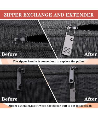 Universal Metal Zipper Pull Replacement Sliders 4PCS - Repair Kit for Suitcases, Backpacks, Wallets - Fixer for Luggage, Jackets, Coats - Buy Online on SooperMarket.com