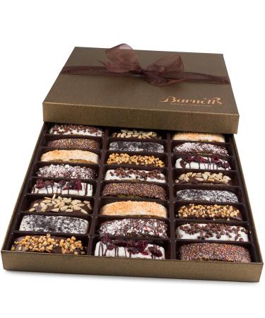 Barnett’s Biscotti Cookies Gift Basket  Christmas Gourmet Holiday Chocolate Food  Unique Idea For Him or Her Corporate Gifts Men Women Families Thanksgiving Valentines Fathers & Mothers