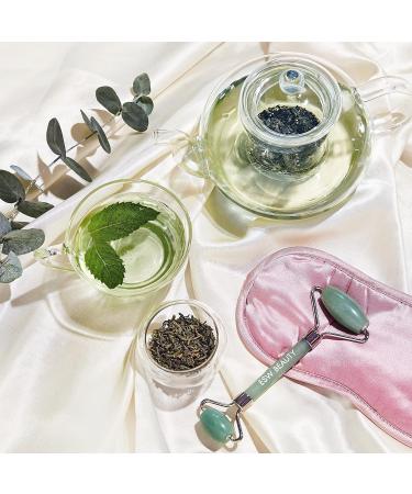 Buy Mint Green Tea Jade Crystal Facial Roller | Best Facial Massage Tool for Radiant Skin - Buy Online on SooperMarket.com