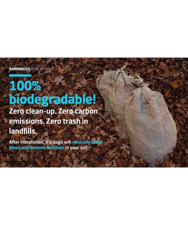 Burlap Sandbags 14 x 26 - 50lb Weight Capacity (5 Pack) | Flood Barrier, Tent Sandbags | Sandbaggy - Buy Online on SooperMarket.com
