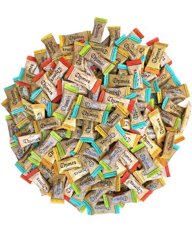 Chimes Ginger Chews Variety Pack - Original, Orange, Mango, Peppermint and Peanut Butter - 2lb Bag Standard Packaging