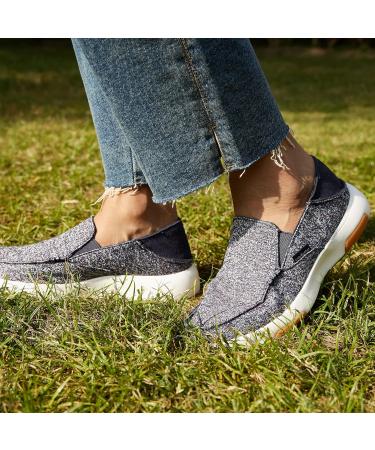 OrthoComfoot Women's Slip On Shoes with Arch Support - Plantar Fasciitis Loafers | Pain Relief Orthopedic Slippers - Light Blue, Size 8.5 W - Buy Online on SooperMarket.com