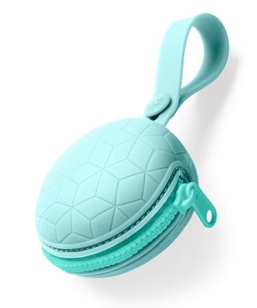 Skip Hop Silicone Pacifier Holder  Grab & Go  Light Teal