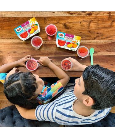 Dole Fruit Bowls Diced Peaches in Strawberry Gel - 4.3oz (36 Cups) | Gluten Free Healthy Snack - Buy Online on SooperMarket.com